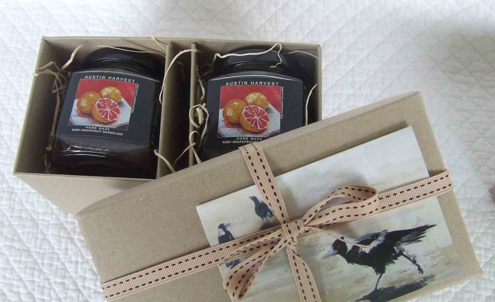 1. Home Made Ruby Grapefruit Marmalade - gift box set of two