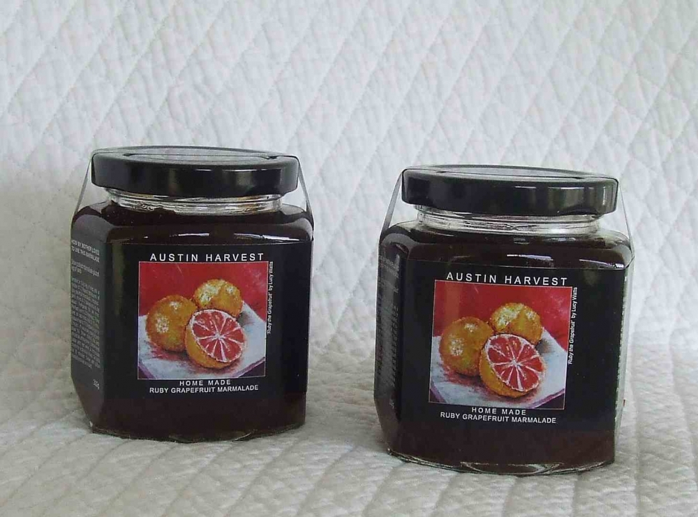 2. Home Made Ruby Grapefruit Marmalade - gift box set of two